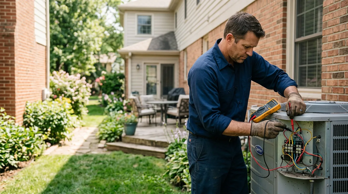 HVAC technician working near Metcalfe, MS